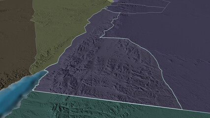 Aqaba, Jordan - outlined. Administrative