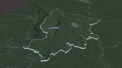 Baringo, Kenya - extruded with capital. Administrative