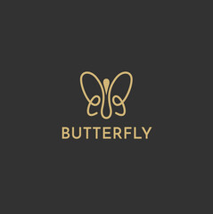 Butterfly Line elegant logo
