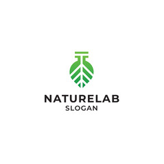 Nature Lab Logo With Modern Style Vector