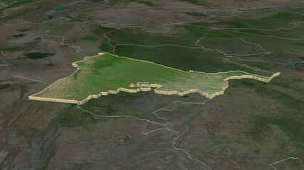 Kiambu, Kenya - extruded with capital. Satellite