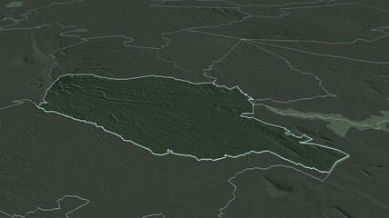 Murang'a, Kenya - outlined. Administrative