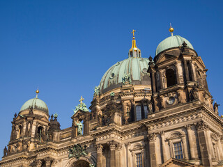 Fototapeta na wymiar Detail of the Berlin Cathedral (Berliner Dom) in Berlin, Germany.