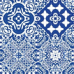 Portuguese ornamental azulejo ceramic.