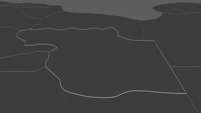 Al Jufrah, Libya - outlined. Bilevel