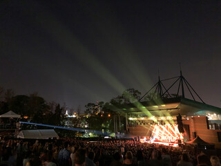 Exciting concert image with lights and stage