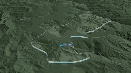 Vraneštica, Macedonia - extruded with capital. Administrative