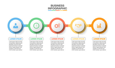 Business data visualization. timeline infographic icons designed for abstract background template milestone element modern diagram process technology digital marketing data presentation chart Vector
