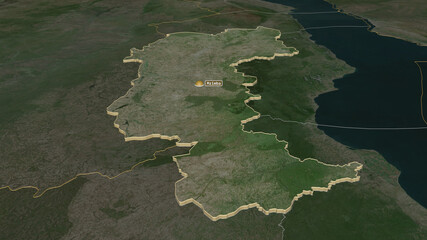 Mzimba, Malawi - extruded with capital. Satellite