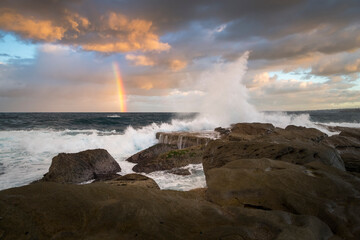 Bondi Beach at sunset, Sydney Australia