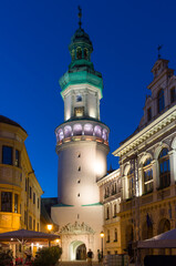 Fototapeta na wymiar sopron city center at night