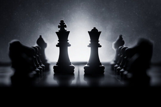 The Chess Pieces Are Laying In A Chaotic Pattern Background, 3d  Illustration Chess Piece King Winner Stands On Fallen Pieces, Hd  Photography Photo, King Background Image And Wallpaper for Free Download