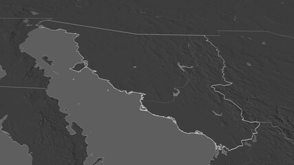 Sonora, Mexico - outlined. Bilevel