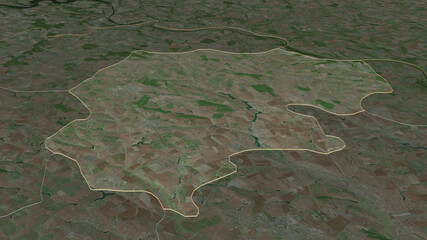 Donduseni, Moldova - outlined. Satellite