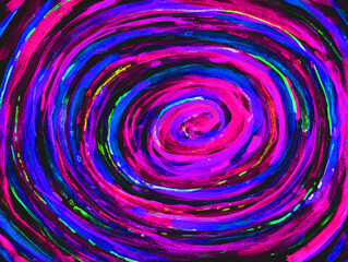 Water Color Spiral Illustration