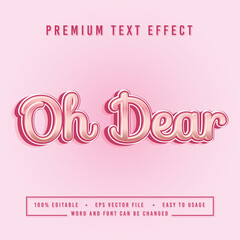 decorative oh dear Font and Alphabet vector