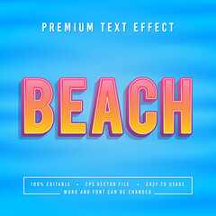 decorative beach Font and Alphabet vector