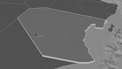 Al Wusta, Oman - extruded with capital. Bilevel