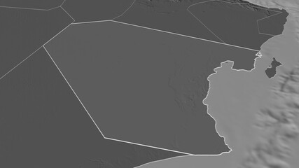 Al Wusta, Oman - outlined. Bilevel