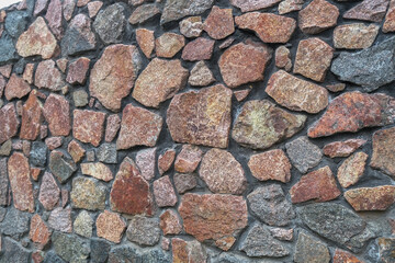 Stones with concrete texture, close up shot, background .