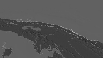 Kuna Yala, Panama - outlined. Bilevel