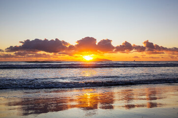 Naklejka premium Sea sunset