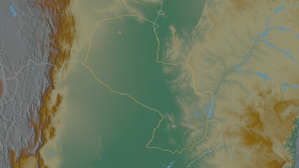 Paraguay - overview. Relief