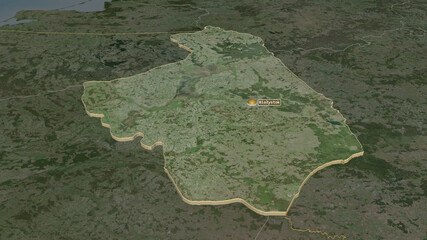 Podlachian, Poland - extruded with capital. Satellite