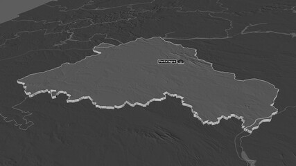 Portalegre, Portugal - extruded with capital. Bilevel
