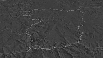 Vila Real, Portugal - outlined. Bilevel