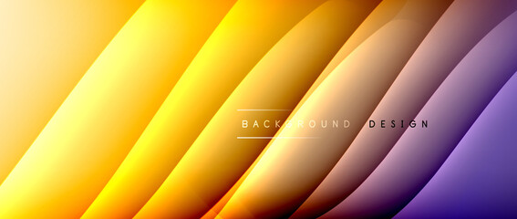 Fluid gradient waves with shadow lines and glowing light effect, modern flowing motion abstract background for cover, placards, poster, banner or flyer