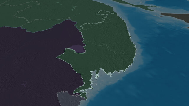 Primor'ye, Russia - outlined. Administrative