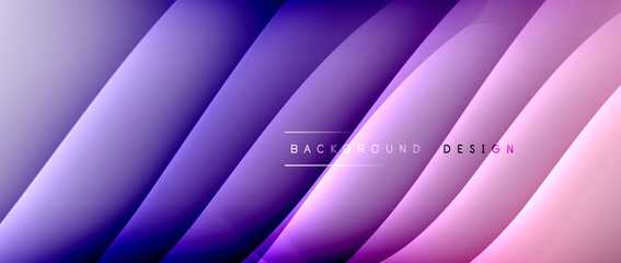 Fluid gradient waves with shadow lines and glowing light effect, modern flowing motion abstract background for cover, placards, poster, banner or flyer