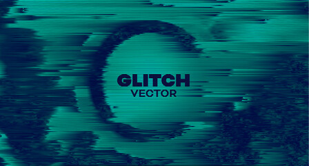 Abstract vector cover glitch. Pixel sorting distorted vector background