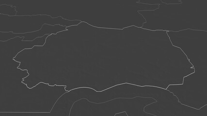 Kaffrine, Senegal - outlined. Bilevel © Yarr65