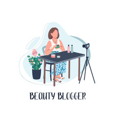 Makeup vlogger social media post mockup