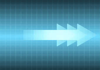  Abstract arrow screen light blue of polygonal net wall background.Technology glitter texture illustration of graphic design at modern.