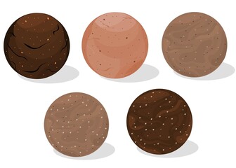 All Ragi Laddu,Nachni Laddu Indian Sweets or Mithai Food Vector