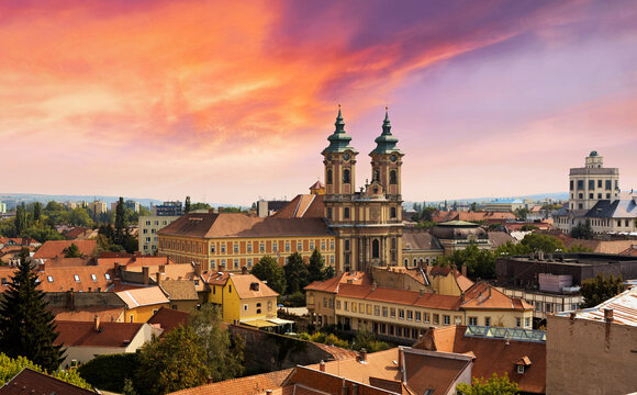 Eger Sunset In Hungary