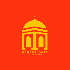 Silhouette of mosque
