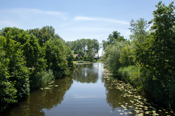 Fototapeta na wymiar River Gein Around Abcoude The Netherlands 17-6-2020