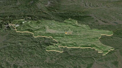 Savinjska, Slovenia - extruded with capital. Satellite