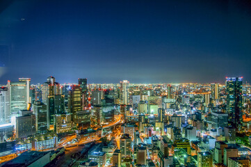 Obraz premium 大阪梅田スカイビル,日本.Osaka Umeda Sky Building, Japan