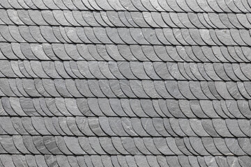 Background roofing in slate tiles