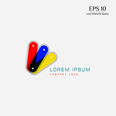 Colorful abstract logo design