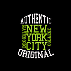 brooklyn lettering vector illustration
