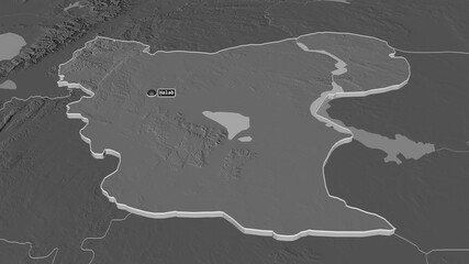 Aleppo, Syria - extruded with capital. Bilevel