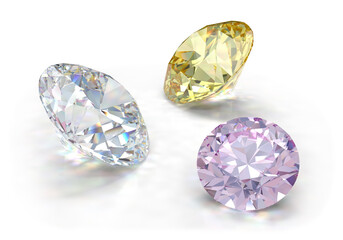 Three large diamonds