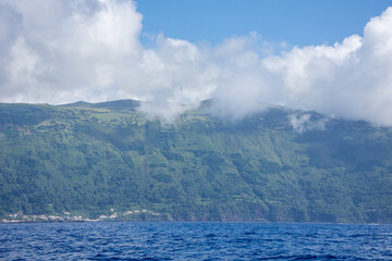 Walk on the Azores archipelago. Discovery of the island of Pico, Azores. Madalena
