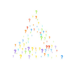 Question marks Quiz doubt survey faq public poll.